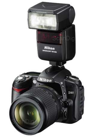 Nikon D90 mit Blitz